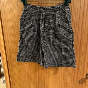 Women’s Black Checkered Shorts size 7/8